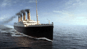 The Titanic Front View