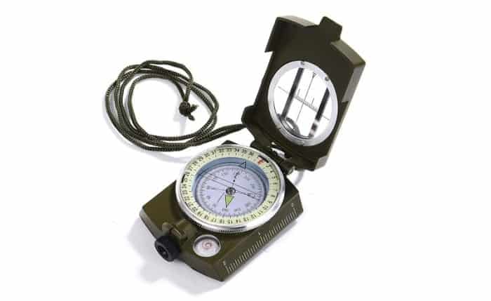 GWHOLE Military Lensatic Sighting Compass