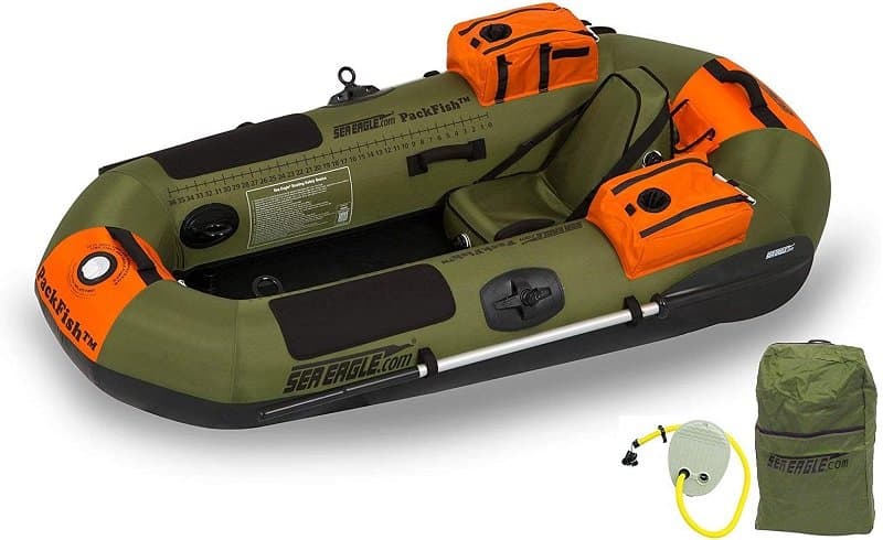 A 10.8ft Inflatable Boat Dinghy Raft Kayak AluminumAlloy Floorboard For 5 Person 