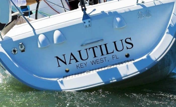 Boat Name On A Transom