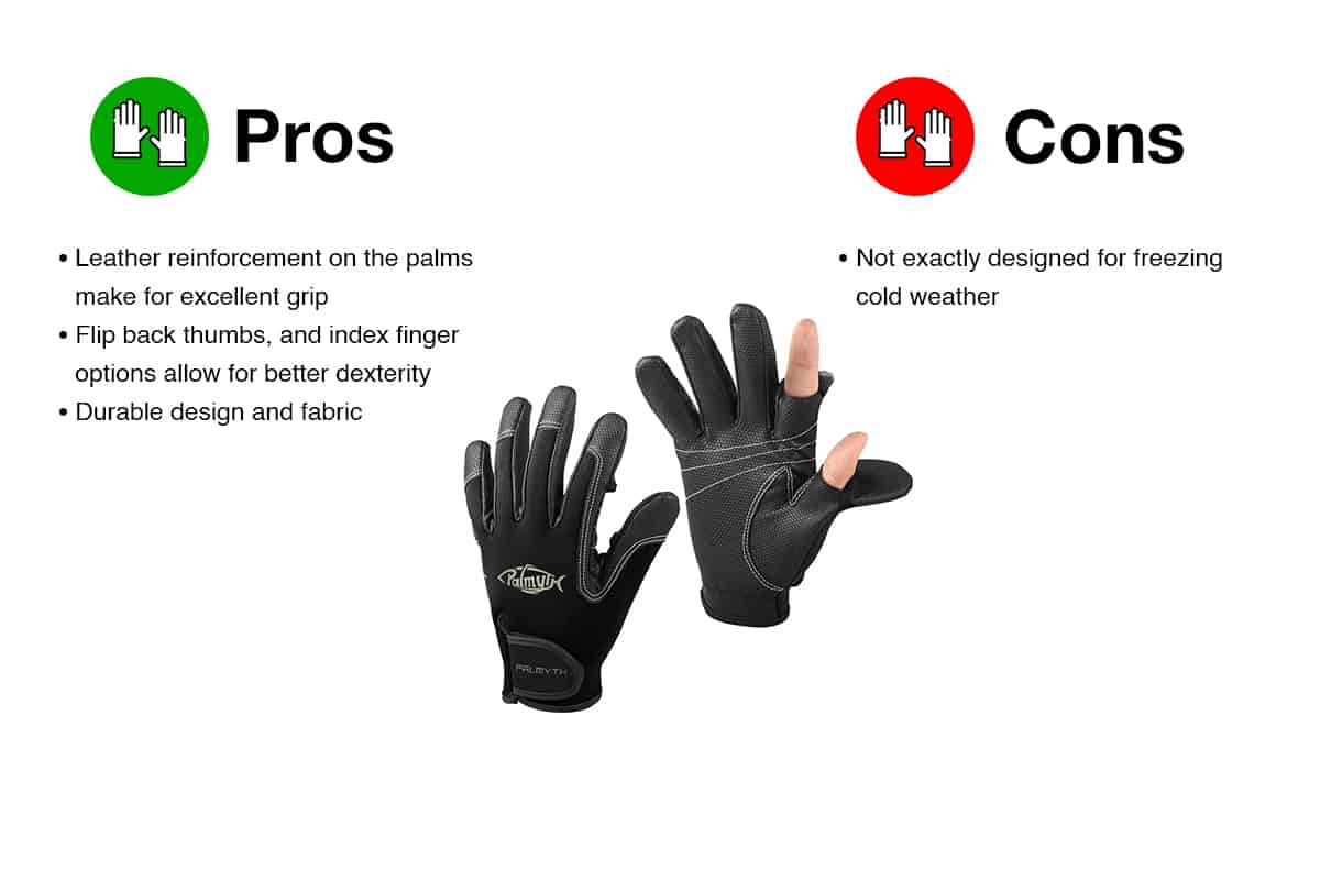 Warming Neoprene Cloth Three Finger Cut Breathable Half Finger Fishing Gloves 