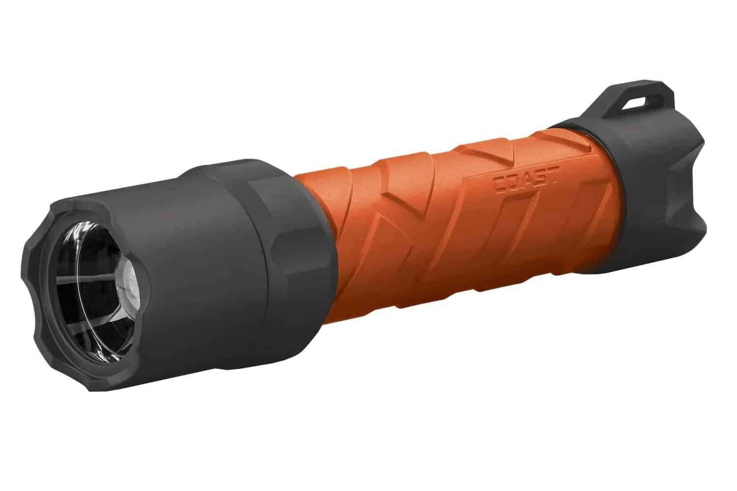 Coast Polysteel 600R 530 Lumen Rechargeable LED Flashlight, Orange