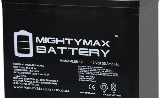 Mighty Max Battery 12V 55Ah Deep Cycle Battery