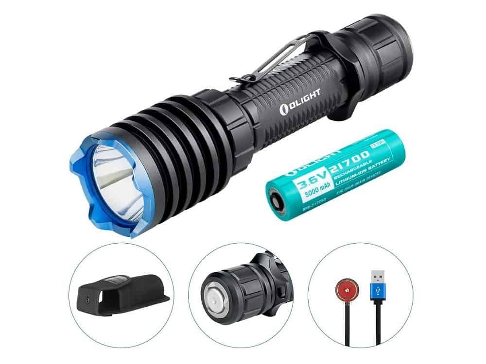 OLIGHT Warrior X Pro 2250 Lumens Neutral White USB Magnetic Rechargeable Tactical Flashlight