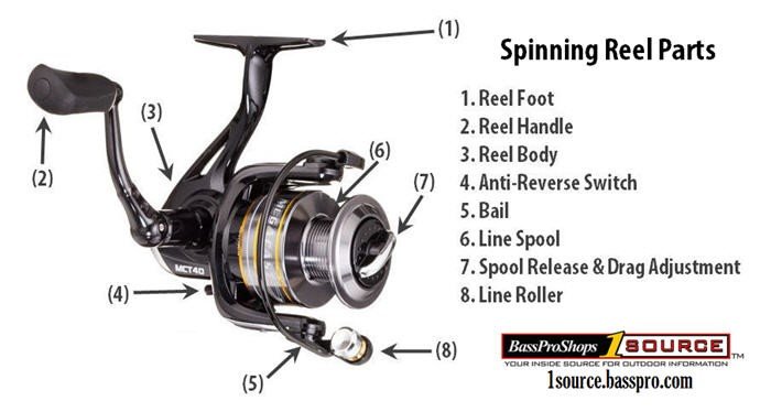 parts of a spinning reel