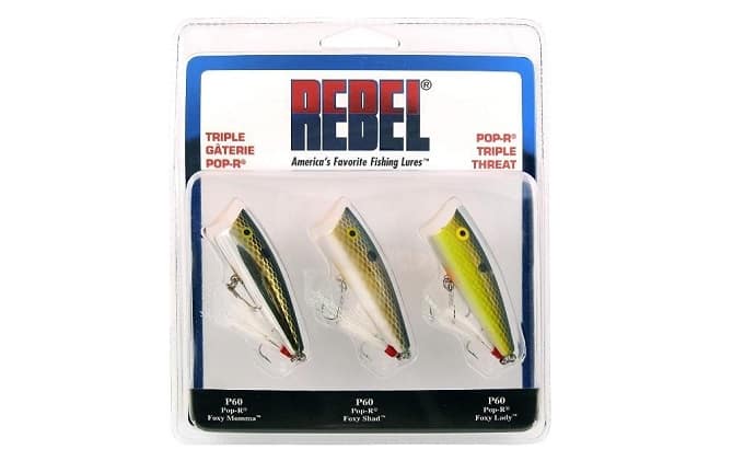 Rebel Lures Pop-R Topwater Popper Fishing Lure