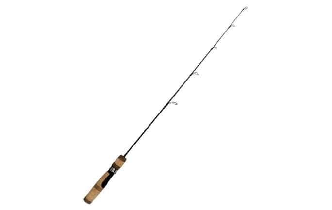 Ice Fishing Rod Portable Carbon Wooden Handle Fishing Pole Tackles Winter Z6F6 
