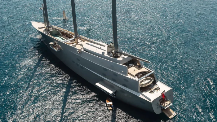 sailing yacht a underwater observation pod