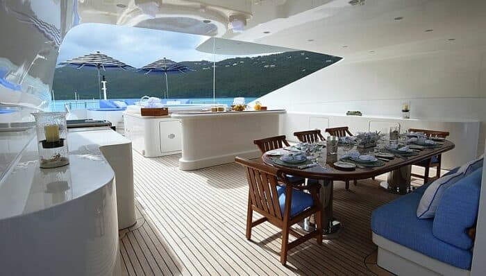 lady m yacht below deck
