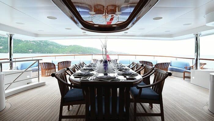 lady m yacht below deck